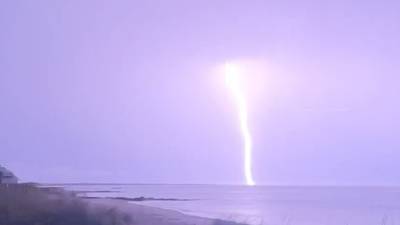 Photos: Lightning bolts illuminate night sky over Cape Cod