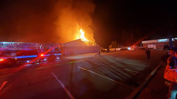 Investigators seek cause of fire at New Hampshire strip mall
