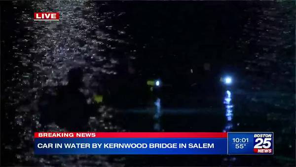 Salem PD: Driver okay after car plunges into Danvers River
