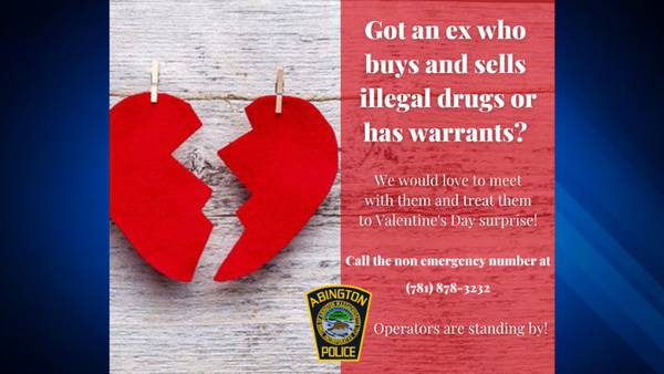 ‘We would love to meet them’: Abington PD asking singles to turn in their exes with arrest warrants