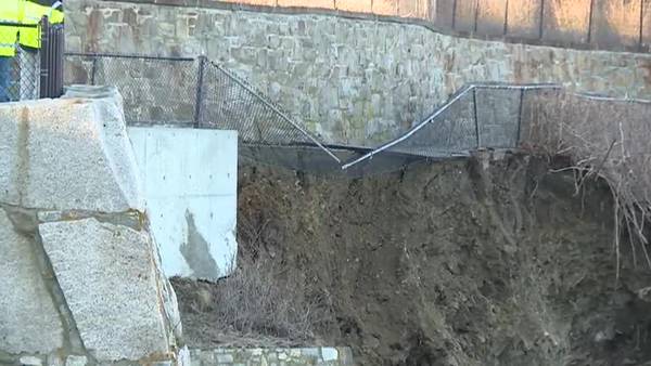 Rhode Island’s famous Cliff Walk continues crumble into sea