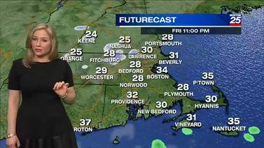Boston 25 Friday afternoon weather forecast