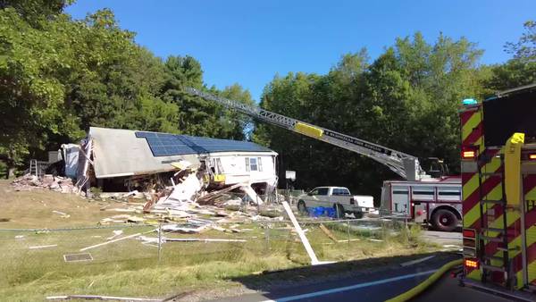 Video shows aftermath of house explosion in New Hampshire