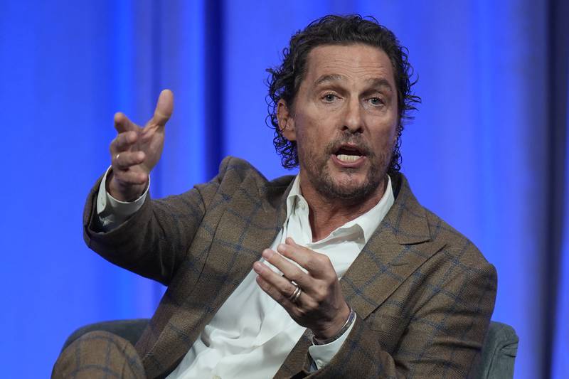 Actor Matthew McConaughey tells governors he is still mulling future