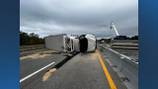 Part of Mass Pike closed due to tractor-trailer rollover