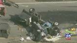 Fatal 4-car crash snarls traffic on 495