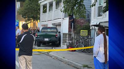 Driver in custody after striking person, building in Chelsea