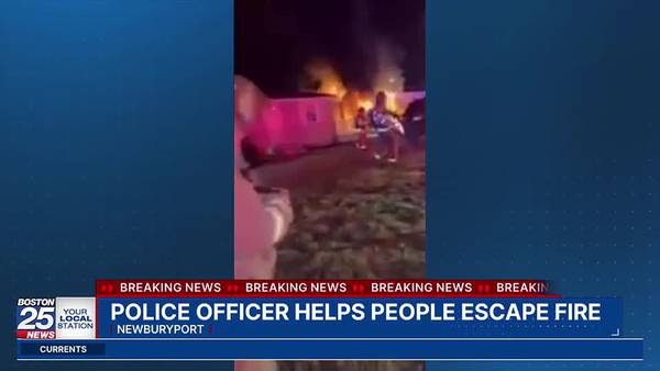 Police officer helps residents escape burning home on North Shore