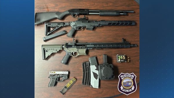 Drunken bar patron led New Bedford officers on chase, had cache of firearms in vehicle, police say