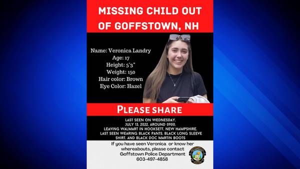 Police continue search for missing teen out of New Hampshire 