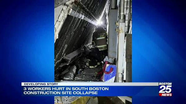 Three workers hurt in South Boston construction site collapse