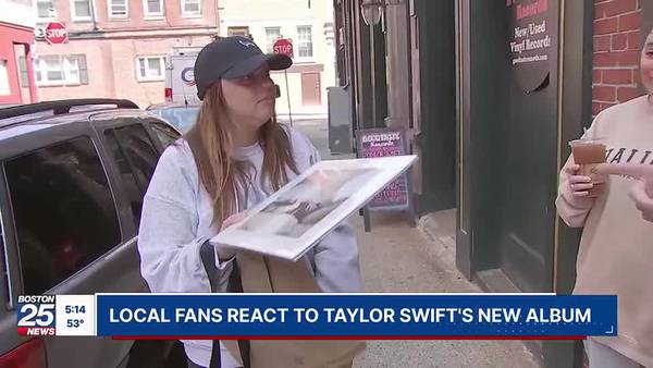 New Taylor Swift album lands in Boston