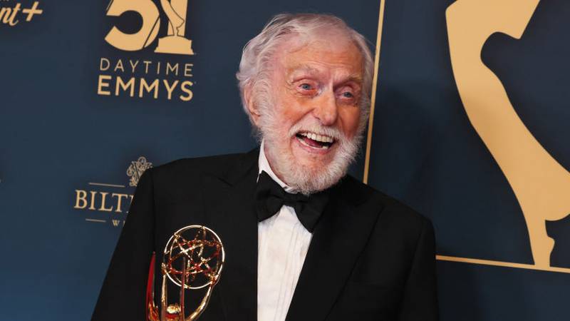 LOS ANGELES, CALIFORNIA - JUNE 07: Dick Van Dyke, winner, poses at the 51st annual Daytime Emmys Awards at The Westin Bonaventure Hotel & Suites, Los Angeles on June 07, 2024 in Los Angeles, California. (Photo by Rodin Eckenroth/Getty Images)