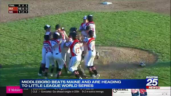 Middleboro Little League Team advances to the World Series in Williamsport