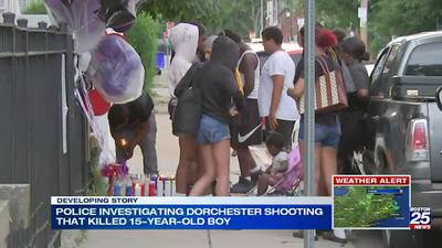 Mom mourning death of 15-year-old son who was fatally shot in Dorchester as police search for gunman