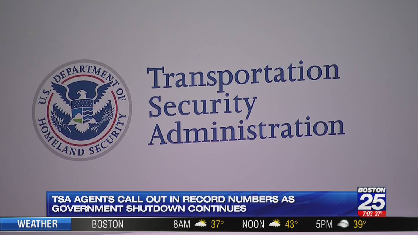 TSA workers feeling effects from partial government shutdown Boston