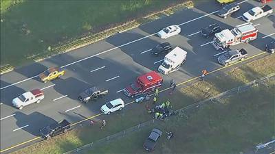 Photos: Serious motorcycle crash on I-95 in Newbury