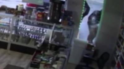 WATCH: Video shows suspects shattering door, stealing merch from smoke shop in Franklin