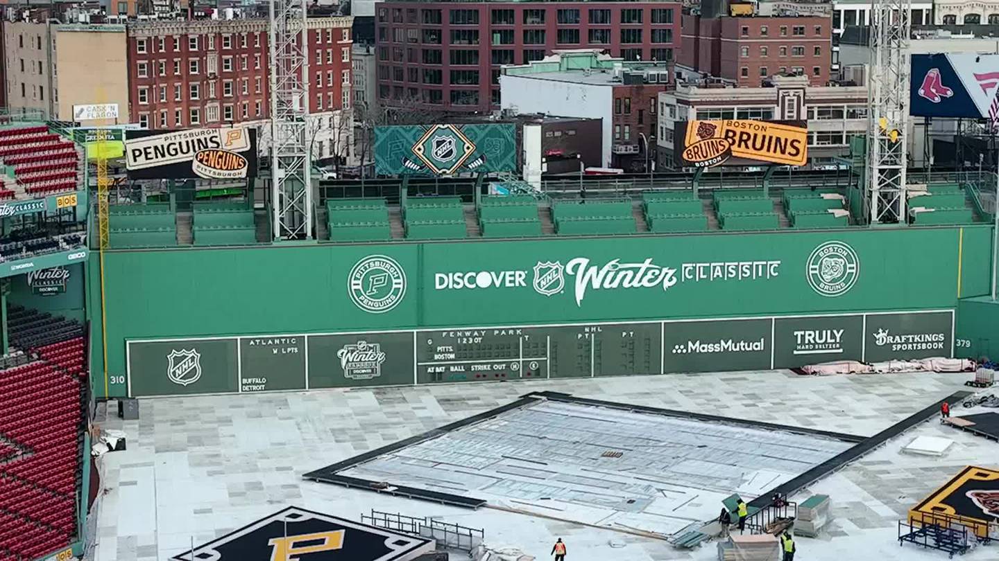 Fenway transformed into a frozen wonderland for Winter Classic. Here’s