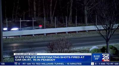 Police searching for suspect in road rage incident after shots fired at car on Rt. 1  in Peabody 