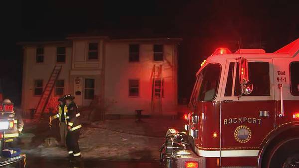 Two hospitalized in raging Rockport house fire, officials say