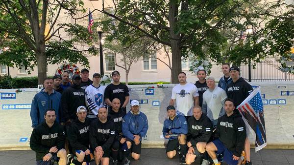 Worcester Police Officers made their tribute run to D.C. 425 miles from Worcester