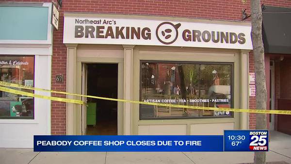 Empowering Peabody coffee shop closes due to fire
