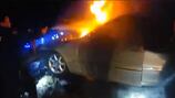Man arrested, charged with negligent operation after fiery crash in Yarmouth 