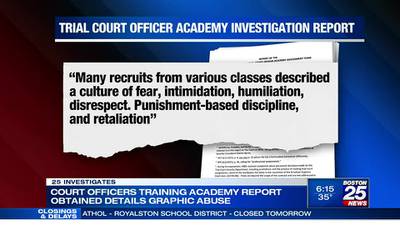 Top official at MA Court Officer Training Academy resigns following abuse allegations