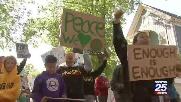 Cambridge peace walk joins families and police calling for end to violence