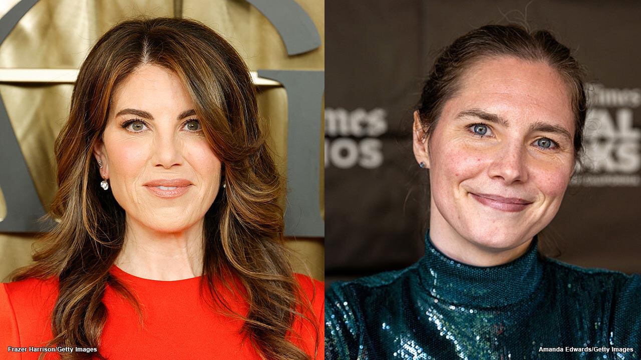 Monica Lewinsky (L) and Amanda Knox (R)