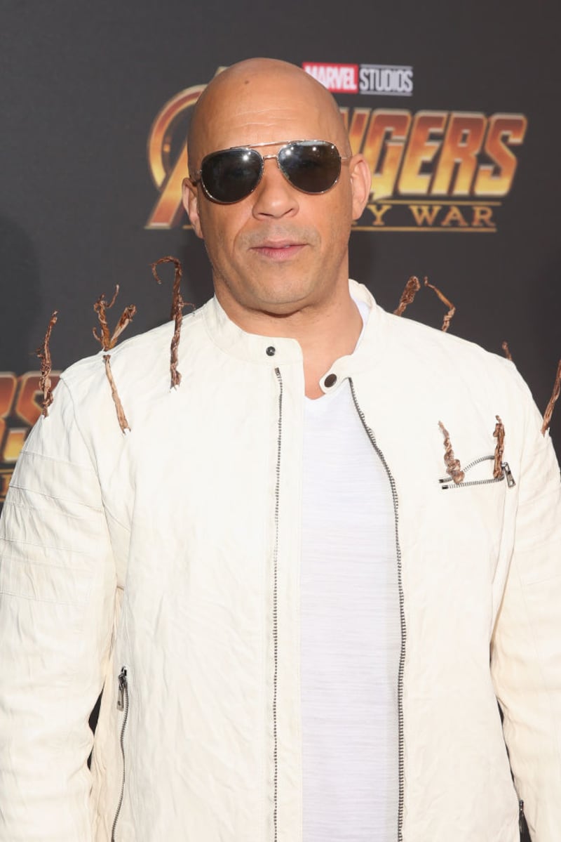 HOLLYWOOD, CA - APRIL 23:  Actor Vin Diesel attends the Los Angeles Global Premiere for Marvel Studios Avengers: Infinity War on April 23, 2018 in Hollywood, California.  (Photo by Jesse Grant/Getty Images for Disney)