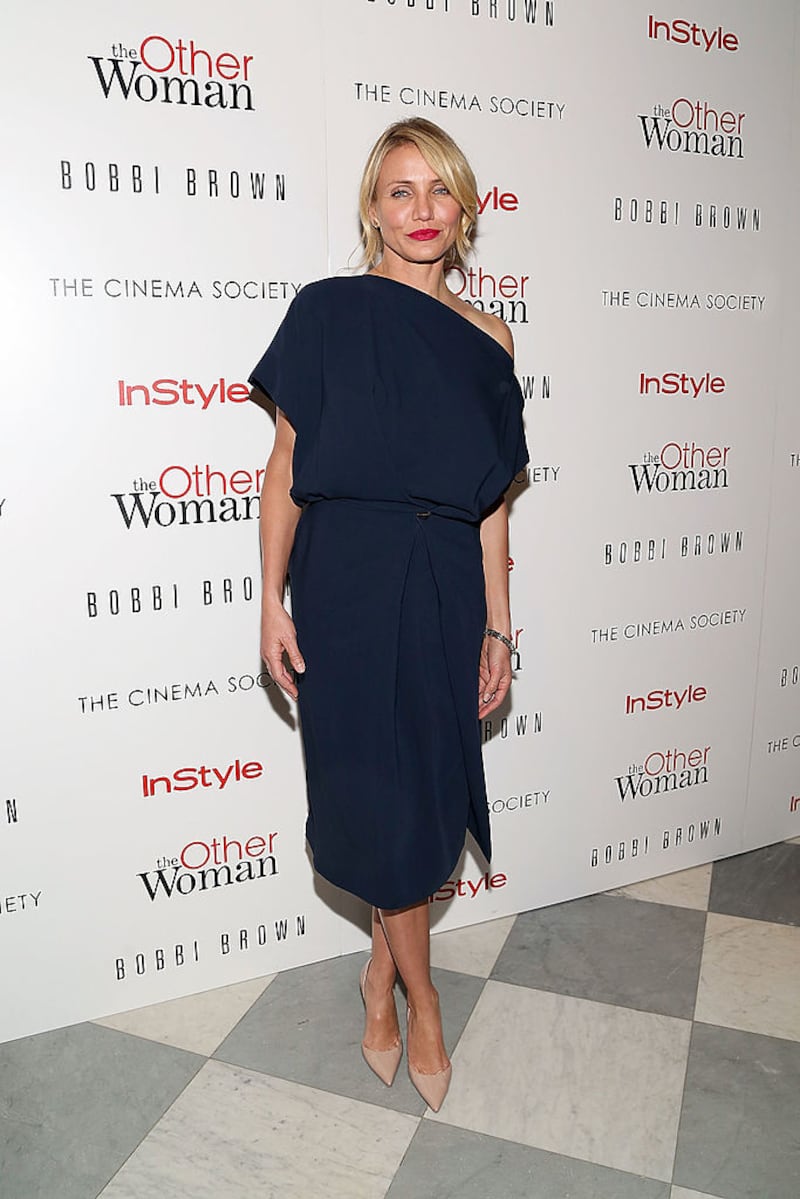 NEW YORK, NY - APRIL 24:  Actress Cameron Diaz attends The Cinema Society & Bobbi Brown with InStyle screening of "The Other Woman" at The Paley Center for Media on April 24, 2014 in New York City.  (Photo by Monica Schipper/Getty Images)