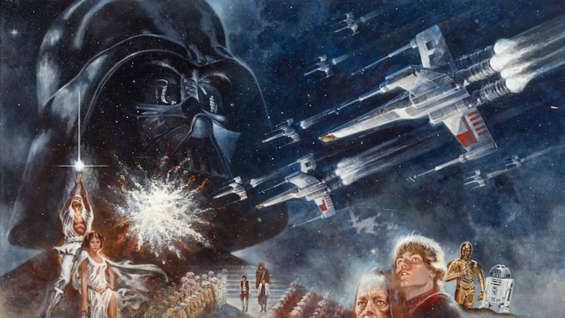 Painting that introduced ‘Star Wars’ to moviegoers in 1977 sells for $3.875M