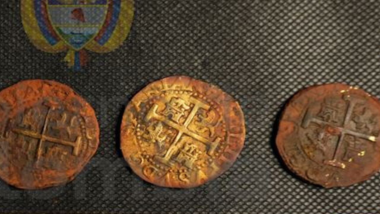 These gold coins were recovered from a vessel called the "Holy Grail of shipwrecks" and were minted in Peru in 1707.
