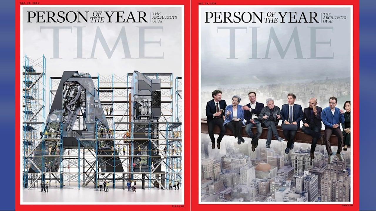 Time magazine recognized the architects of artificial intelligence as its Person of the Year for 2025.