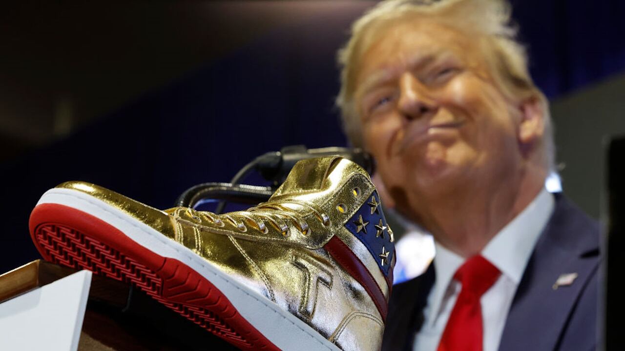 Donald Trump footwear.