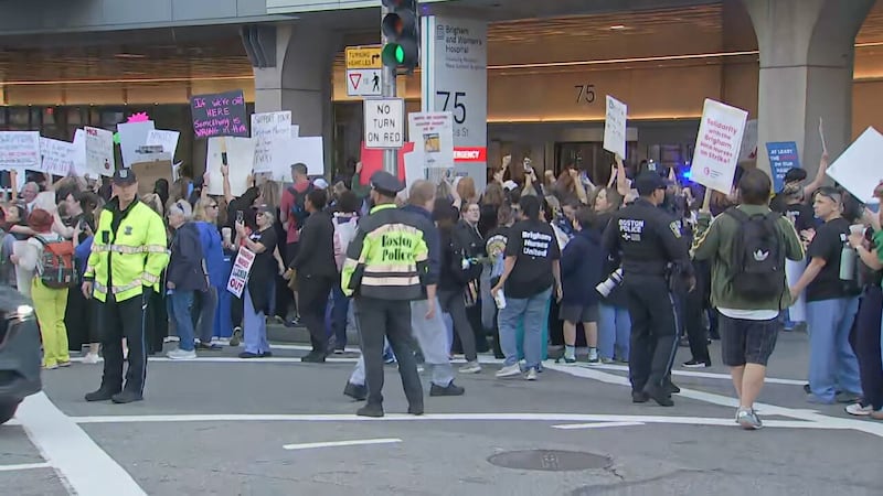 Brigham and Women’s nurses strike begins, demanding better wages, benefits