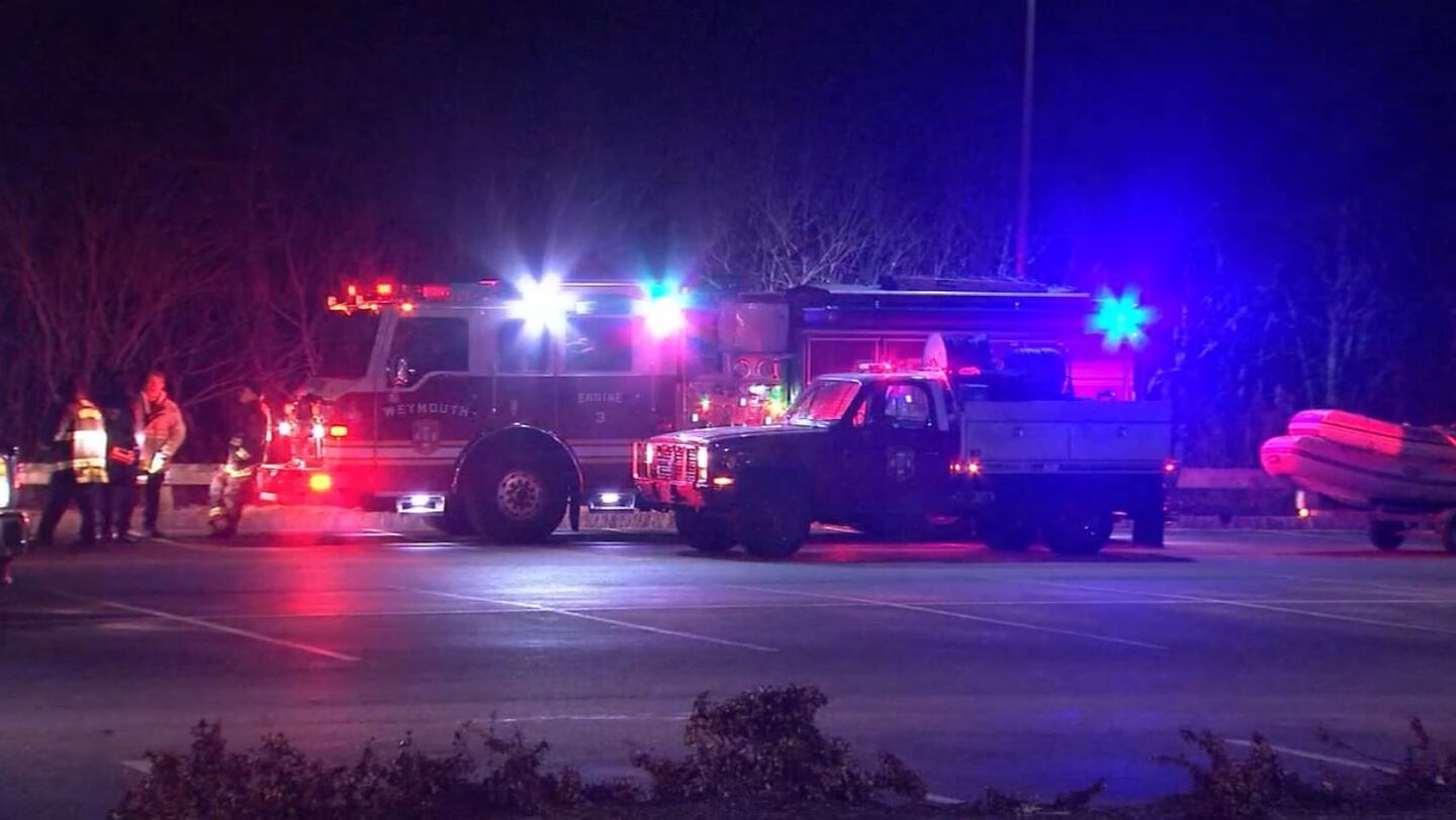 Search crews have set up a staging area in a parking lot near the nursing home, which is located off Route 53 at the end of an industrial park on Performance Drive in Weymouth.