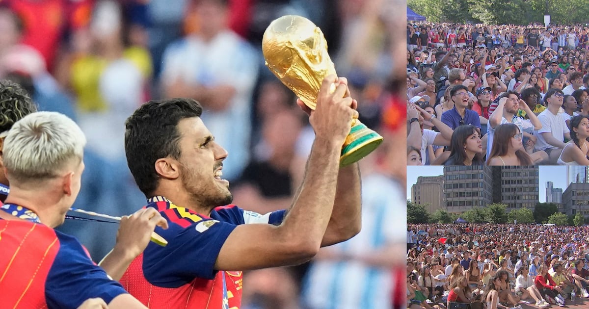 Fans pack City Hall Plaza to watch World Cup final