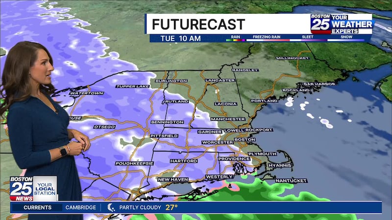 On your radar: Multiple chances for snow in Massachusetts this week