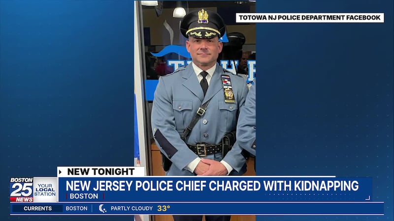 New Jersey police chief indicted on kidnapping, assault charges from incident at Boston hotel