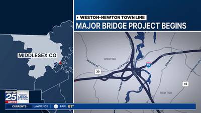 ‘Expect delays’: Some I-90 and I-95 ramps now closed for construction of Newton-Weston bridge