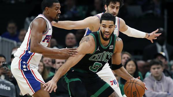 With Jayson Tatum ejected late in 3rd quarter, Celtics beat 76ers 125-119