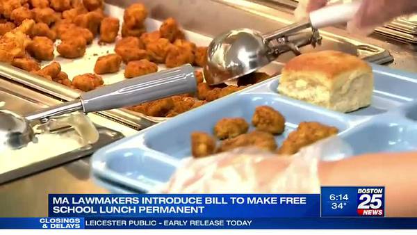 Mass. lawmakers introduce bill to make free school lunch permanent