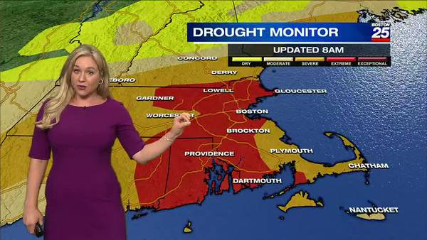 Nearly all of Mass. considered to be in extreme or severe drought