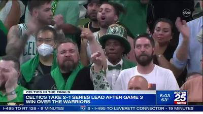 Celtics win game 3 of NBA Finals at home, take 2-1 series lead