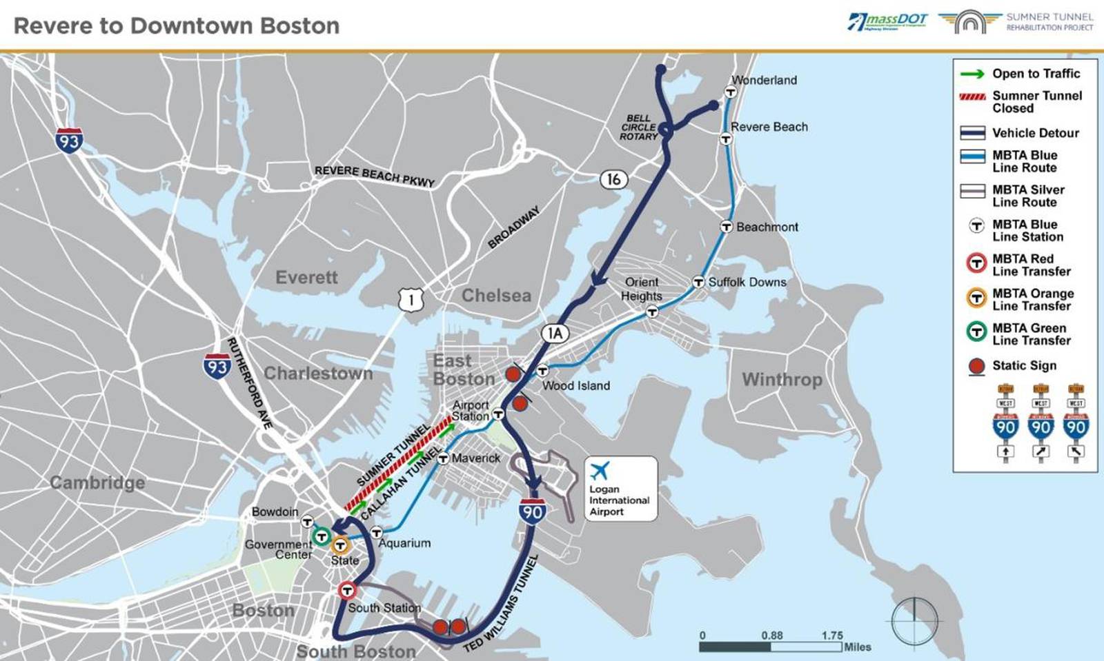 Traveling to Logan Airport? A guide to navigating detours during full