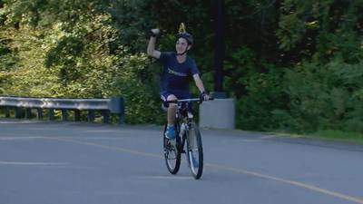 Mass. teen rides 50-miles to honor kids with cancer