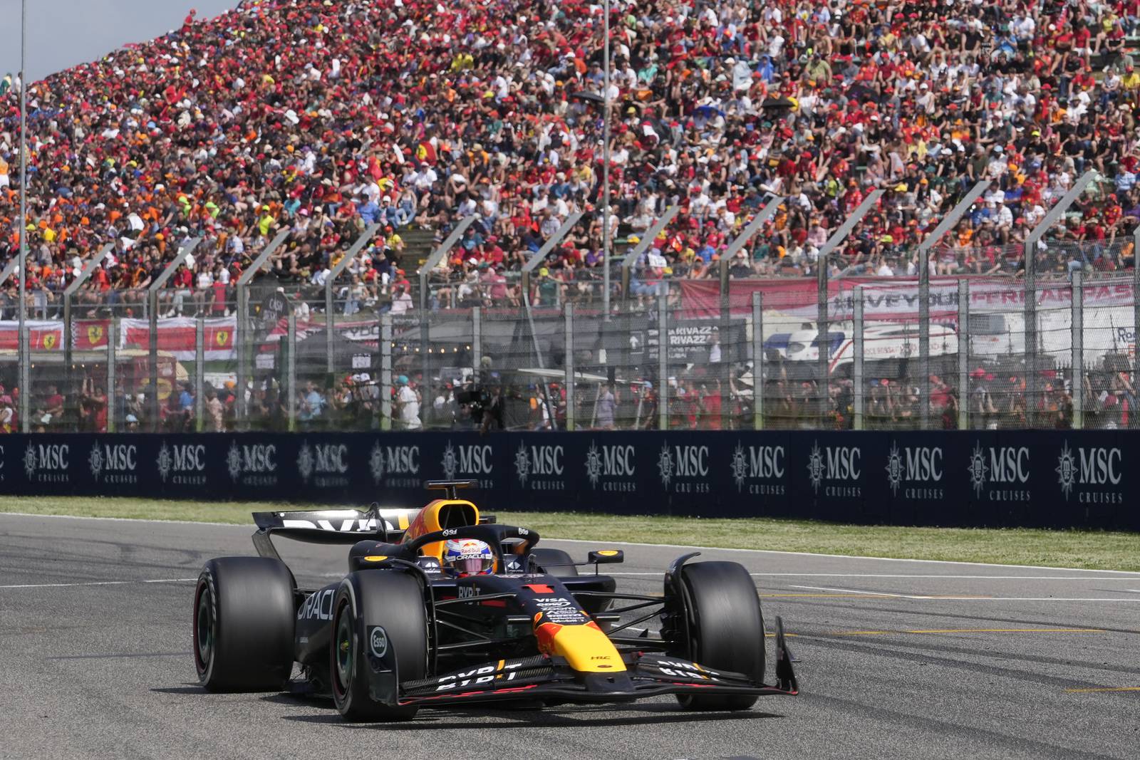 Max Verstappen holds off Lando Norris to win Emilia Romagna Grand Prix